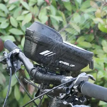 אופניים שקיות האופניים הקדמי מסך מגע טלפון התיק MTB אופני תיק רכיבה על אופניים אביזרים עמיד למים מסך מגע גבי שפופרת הטלפון התיק