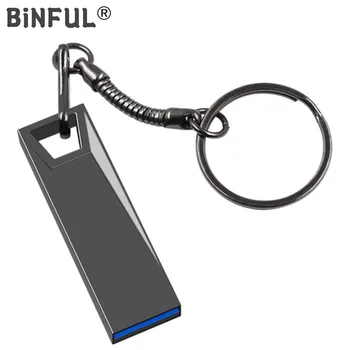 BiNFUL pendrive 64GB נייד usb במהירות גבוהה usb flash drive כונן עט מחזיק מפתחות 4G 8G 16G 32GB 128GB 256GB חינם להדפיס את הלוגו