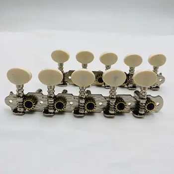 מכונת הראש במשך 10 מחרוזת Bajo קינטו ו Charango גיטרה מחרוזת כרום צבעוניים, כפתורים לבנים.