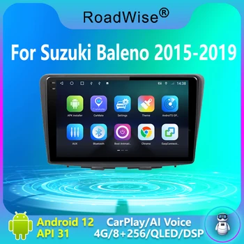 Roadwise 8+256 אנדרואיד 12 רדיו במכונית Carplay על סוזוקי Baleno 2015 2016 2017 2018 2019 מולטימדיה 4G Wifi GPS DVD 2Din Autoradio