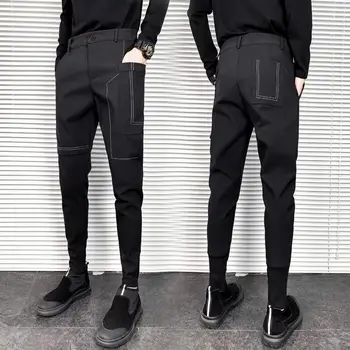 2023 אופנת רחוב מזדמן המכנסיים גבוה Qualty Sarouel זכר רצים מכנסיים ארוכים אופנה Harajuku מכנסיים מכנסיים A23