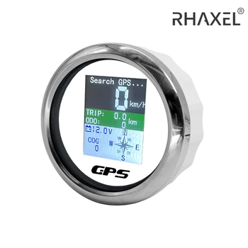 RHAXEL מסך TFT מכונית אופנוע דיגיטלי GPS מד מהירות מד מרחק הנסיעה שיניים מודד עם אנטנת ה GPS-9-32V 85mm