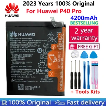 100% מקוריים הואה-ווי-החלפת HB536378EEW סוללה HB486486ECW עבור HUAWEI P40 Pro P40Pro מקורי טלפון סוללות