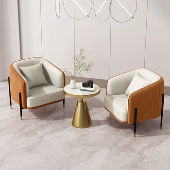 יוקרה סלון כסאות חדר שינה מודרני להירגע טרקלין מקורה ספה מדיטציה סלון כיסא נוח Fauteuil סלון נורדי רהיטים