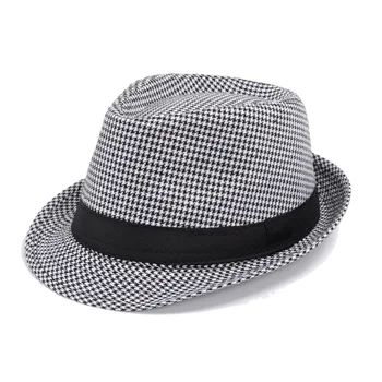10pcs משלוח חינם קלאסי בריטניה קטן ברים פדורה גברים, נשים, נקבה ג ' אז כובע שמש כובע מגבעת chapeu feminino כובעי פנמה