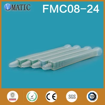 משלוח חינם 5Pcs איכות ירוק שרף סטטי מיקסר FMC08-24 ערבוב חרירי הפה סיליקון מיקסר פיית צינור
