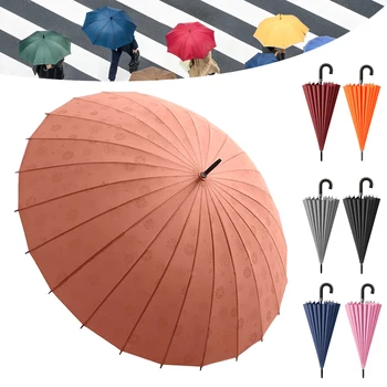 Windproof טריים בסגנון מטריות מוצק צבע חיזוק Windproof שמשיות עבור גברים, נשים,