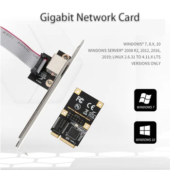 Mini PCI-E Gigabit כרטיס רשת אביזרי מחשב Gigabit מתאם רשת 10/100/1000mbps המשחק PCIE כרטיס RJ-45 LAN Adapter
