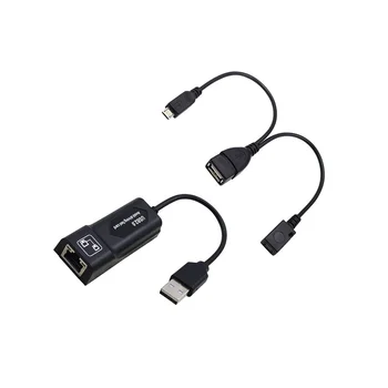 USB 2.0 RJ45 מתאם עם ג ' נארי OTG USB 2.0 כבל מתאם LAN Ethernet מתאם עבור טלוויזיה אמזון אש 3 או מקל GEN 2