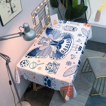 מצויר פרח פיות הדפסה ילדה השולחן מפות שולחן מלבני פרח פיות מפות המפלגה קישוט שולחנות קפה האח מסה