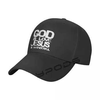 אלוהים IsLove אלוהים הוא נפלא צוות כובע בייסבול עבור גברים ונשים אופנה כובע רך העליון כובעי מזדמן רטרו כובעים יוניסקס