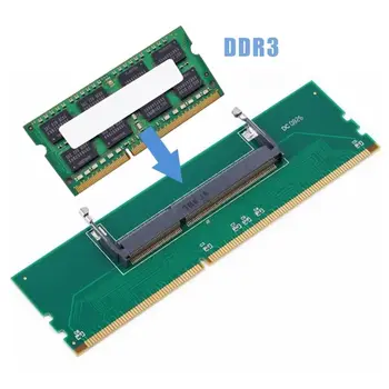DIMM מחבר 200-Pin כדי 240 פינים מתאם זיכרון DDR3 כרטיס מתאם למחשב נייד מחשב נייד שולחן עבודה, so-DIMM-PC