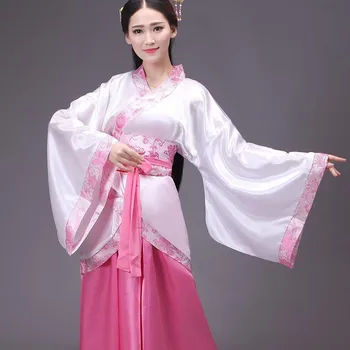 Hanfu נקבה פיות ריקוד תלבושת ביצועים תחפושת תלמיד טקס הסיום סינית מסורתית שמלה לנערות