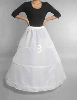 נשים לבן תחתונית כלה חישוק חצאית קרינולינה להחליק שמלת החתונה Underskirt