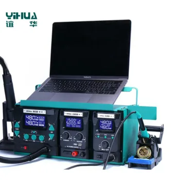 Yihua 813 3in1 חכם אוויר חם Desoldering שולחן הטלפון הנייד תחזוקה אספקת חשמל מלחם פירוק ריתוך