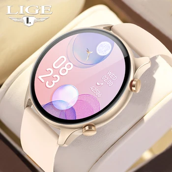 LIGE נשים שעון חכם IP68, עמיד למים קצב הלב נשים שעוני ספורט כושר גשש Smartwatch נשים צמיד עבור אנדרואיד ios
