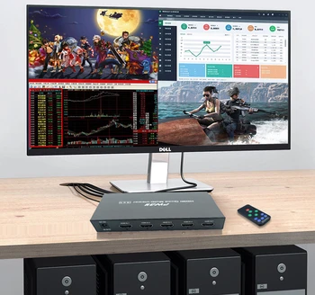 1X4 הסטודיו למשחק מיוחד VGA התמונה המחיצה 4 אחד ספליטר Quad HD HDMI 1.3 עיבוד של EDID 1080P@60Hz תומך VGA