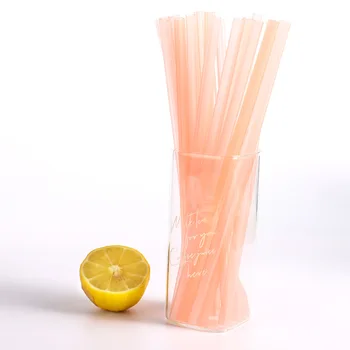 SOTON 20pcs פריחת הדובדבן קש יצירתי צורה פלסטיק קש עמ צורה קש מים ומשקאות אביזרים למטבח מסיבת יום הולדת