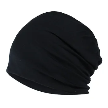 המצנפת החדשה לגברים נשים אביב סתיו כותנה Skullies כובע היפ הופ כובע סרוג ביני חורף חם יוניסקס חיצונית טיפוס קאפ