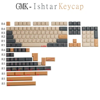 GMK Ishtar Keycaps PBT DYE - סובלימציה מכני מקלדת הדובדבן Keycap עבור MX Gateron Switche GK61 64 68 84 87 96 104 108