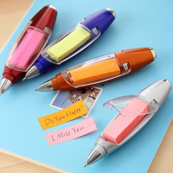 משלוח חינם הערה עט פרסום עט התאמה אישית של פתקים על נייר הערות ניתן להדפיס לוגו עטים כדוריים