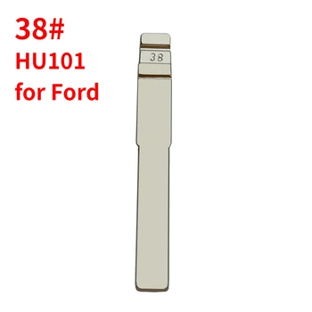 10/20/50pcs/lot #38 מתכת מלוטשים להפוך KD מרחוק מפתח הרכב להב סוג HU101 עבור פורד פיוז 'ן להתמקד מונדיאו לנד רובר