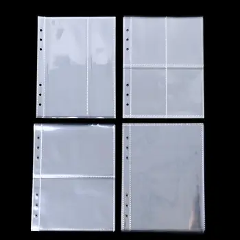 10pcs סטנדרטי פלסטיק שקוף אלבום תמונות שקוף A5 קלסר מילוי שרוולים