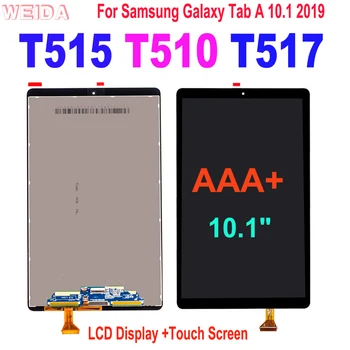 100% נבדקו LCD עבור סמסונג גלקסי טאב 10.1 2019 T510 T515 T517 SM-T515 SM-T510 תצוגת LCD מסך מגע דיגיטלית הרכבה