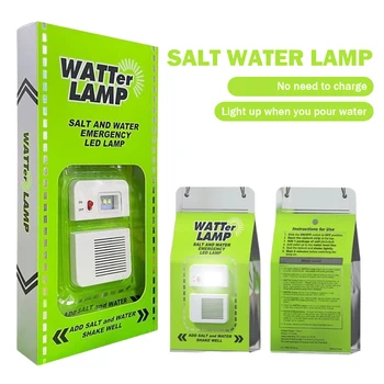 נייד קמפינג מנורת מלח מים חיצוני LED מנורת חירום על מחנאות, דיג לילה מנורת חיסכון באנרגית מנורה נסיעות אספקה
