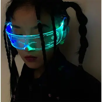 מתקדם משקפי לשחק תפקיד טכנולוגיית אור הגיוני משקפיים לרקוד בנג ' י בר פרץ פלאש משקפיים אור Led משקפיים