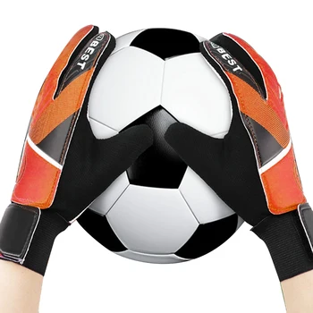 כדורגל כפפות שוער לילדים נוער החלקה ללבוש עמיד לטקס לילדים כפפות שוער כדורגל אימונים ולהתאים